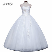 Load image into Gallery viewer, 2017 New Free shipping Strapless Sleeveless Wedding Dresses Plus size Ball Gowns Appliques Frocks dress Vestidos De Novia IY009

