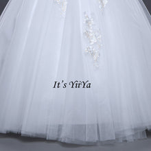 Load image into Gallery viewer, 2017 New Free shipping Strapless Sleeveless Wedding Dresses Plus size Ball Gowns Appliques Frocks dress Vestidos De Novia IY009
