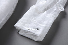 Load image into Gallery viewer, Free Shipping Wedding dresses O-neck Vestidos De Novia Off white dress Bridal Ball gowns Long sleeve Frocks Appliques IY031
