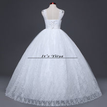 Load image into Gallery viewer, Pregnancy wedding dresses white plus size lace wedding frocks cheap Vestidos De Novia wedding gowns frock Bridal dress HS151
