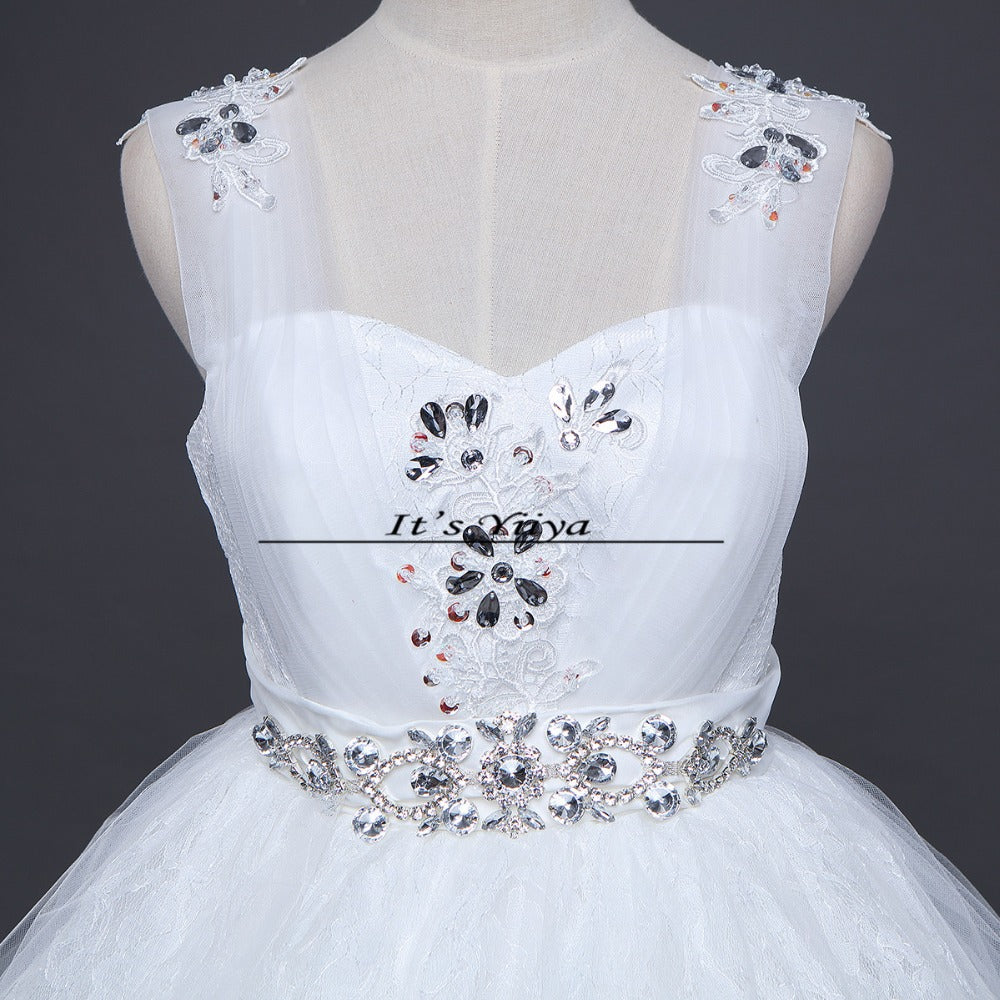 Pregnancy wedding dresses white plus size lace wedding frocks cheap Vestidos De Novia wedding gowns frock Bridal dress HS151