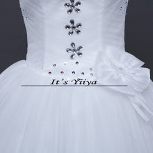 Load image into Gallery viewer, Free shipping 2017 New off White Sleeveless Princess Vestidos De Novia Bride Wedding Gowns Wedding Frocks Dress Ball Gowns H21
