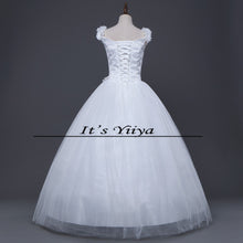 Load image into Gallery viewer, Free shipping 2017 New off White Sleeveless Princess Vestidos De Novia Bride Wedding Gowns Wedding Frocks Dress Ball Gowns H21
