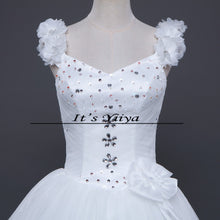 Load image into Gallery viewer, Free shipping 2017 New off White Sleeveless Princess Vestidos De Novia Bride Wedding Gowns Wedding Frocks Dress Ball Gowns H21
