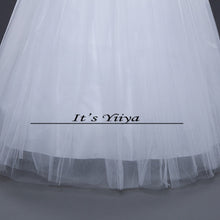 Load image into Gallery viewer, Free shipping 2017 New off White Sleeveless Princess Vestidos De Novia Bride Wedding Gowns Wedding Frocks Dress Ball Gowns H21
