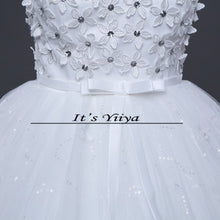 Load image into Gallery viewer, Free shipping New White Wedding Ball Gowns o-neck Sleeveless Cheap Princess Vestidos De Novia Wedding Frock Bride Dress HS237

