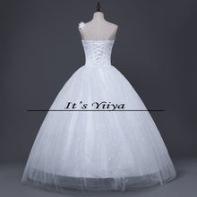 Load image into Gallery viewer, Free Shipping New 2016 Wedding dresses White Bride Wedding frocks Princess Fashon gowns Lace up Bridal Vestidos De Novia H48
