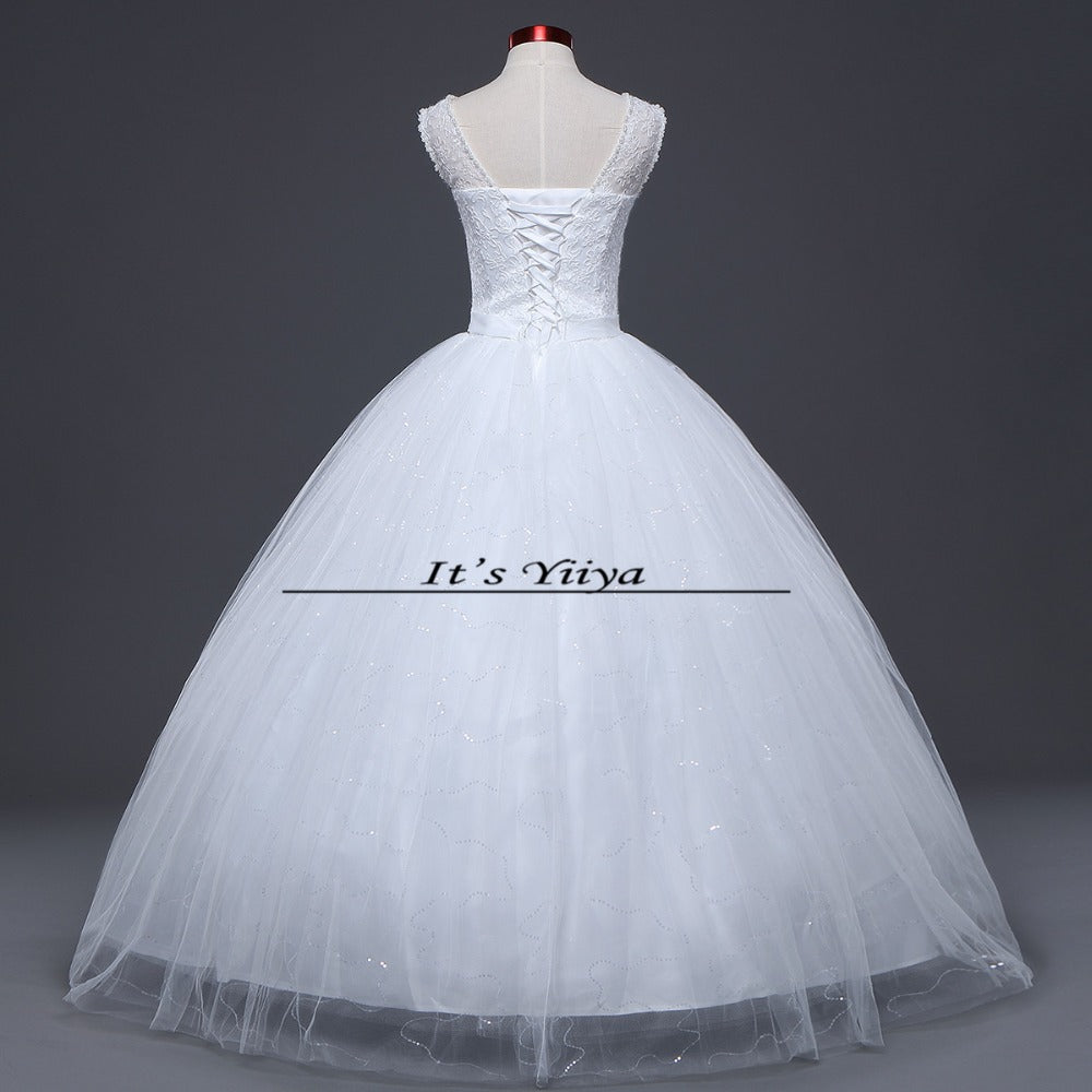 Free shipping New 2017 Summer O-neck Lace Simple Wedding Dress Plus size Princess Bride Frocks Vestidos De Novia HS249
