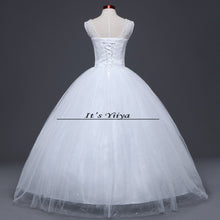 Load image into Gallery viewer, Free shipping New 2017 Summer O-neck Lace Simple Wedding Dress Plus size Princess Bride Frocks Vestidos De Novia HS249
