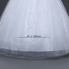 Load image into Gallery viewer, Free shipping New 2017 Summer O-neck Lace Simple Wedding Dress Plus size Princess Bride Frocks Vestidos De Novia HS249
