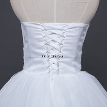 Load image into Gallery viewer, Free shipping wedding dresses white plus size lace dress cheap wedding gowns short sleeves bride dresses Vestidos De Novia HS162
