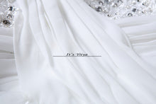 Load image into Gallery viewer, Free shipping wedding dresses white plus size lace dress cheap wedding gowns short sleeves bride dresses Vestidos De Novia HS162
