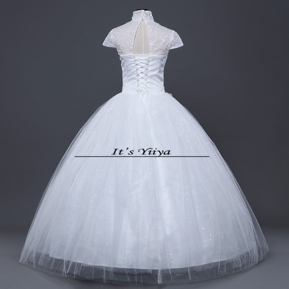 Free shipping new 2015 white princess wedding dress fashion wedding gown high quality wedding dresses Vestidos De Novia HS092