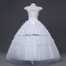 Load image into Gallery viewer, Free shipping New 2017 Summer O-Neck Short Sleeves Wedding Dresses Plus size Princess Bride Gowns Vestidos De Novia HS253
