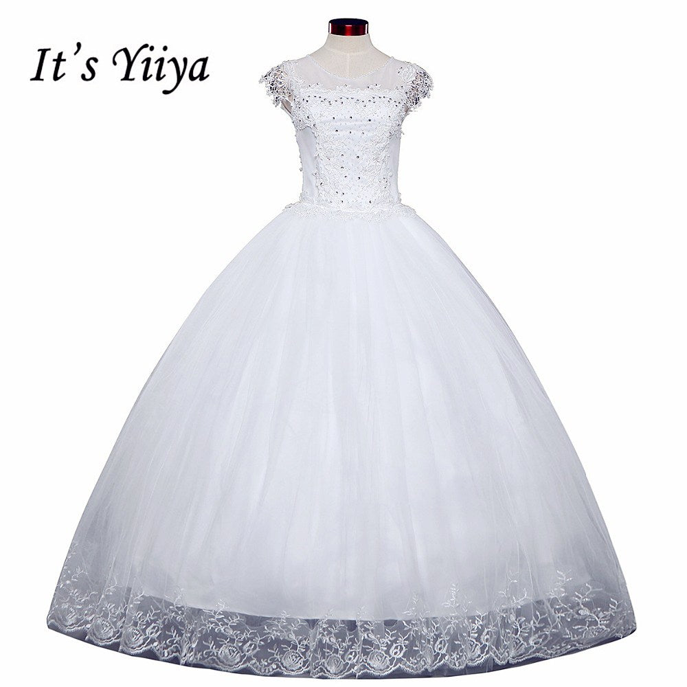 Free shipping 2016 new design White Vestidos De Novia Bride Princess Wedding Dress Wedding Ball Gowns Cheap Wedding Frocks HS228