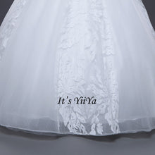 Load image into Gallery viewer, Vestidos De Novia Free Shipping Off white Bridal dress Bridal Ball gowns Sleeveless Frocks Lace Wedding dresses IY027
