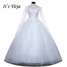 Load image into Gallery viewer, Free Shipping 2017 Short Sleeves Red White Lace Bling Wedding Dresses Plus size Sequins Princess Bride Frocks Gowns XXN175
