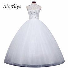 Load image into Gallery viewer, Free Shipping Cheap White Sexy Wedding Frocks Princess High Collar Sexy Wedding Dress Bride Vestidos De Novia Ball Gowns H60
