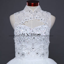 Load image into Gallery viewer, Free Shipping Cheap White Sexy Wedding Frocks Princess High Collar Sexy Wedding Dress Bride Vestidos De Novia Ball Gowns H60
