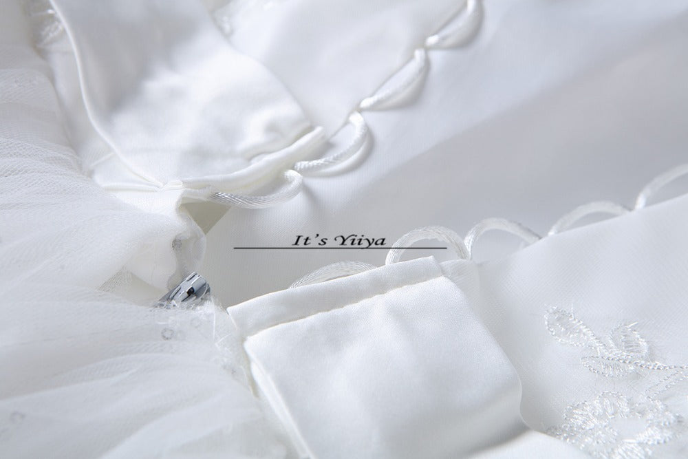 Free shipping Vestidos De Novia Elegant Bridal White wedding dress Full length ball gowns Princess Cheap Wedding Frocks HS220