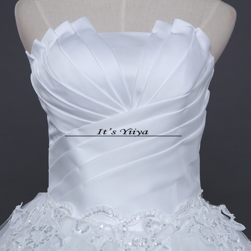 Free shipping 2015 new chiffon wedding dress white cheap price under 50 wedding dresses Bridal gowns Vestidos De Novia HS119