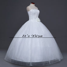 Load image into Gallery viewer, HOT Free shipping sexy wedding dress 2014 plus size princess wedding dresses pearl wedding gowns cheap Vestidos De Novia HS062
