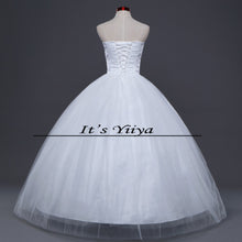 Load image into Gallery viewer, HOT Free shipping sexy wedding dress 2014 plus size princess wedding dresses pearl wedding gowns cheap Vestidos De Novia HS062
