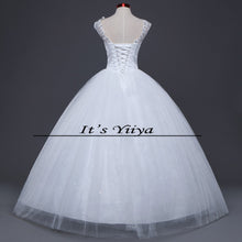 Load image into Gallery viewer, Free shipping New 2016 Wedding Dresses Sexy Lace red White Wedding Ball Gowns Wedding Frocks Wedding Dress Vestidos De Novia H83
