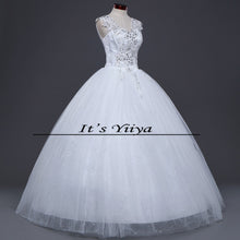 Load image into Gallery viewer, Free shipping New 2016 Wedding Dresses Sexy Lace red White Wedding Ball Gowns Wedding Frocks Wedding Dress Vestidos De Novia H83
