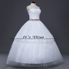 Load image into Gallery viewer, Free shipping 2015 cheap price under 50 wedding dresses design white new wedding gown fashion wedding Vestidos De Novia HS130
