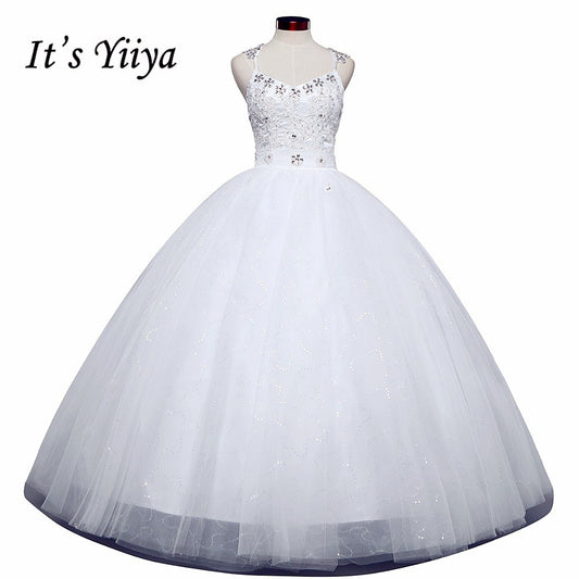 Free shipping 2016 High Quality White or Red Wedding Dress Sexy Princess Sequins Vestidos De Novia Frocks Ball gowns HS592
