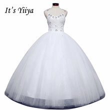 Load image into Gallery viewer, Free shipping 2016 High Quality White or Red Wedding Dress Sexy Princess Sequins Vestidos De Novia Frocks Ball gowns HS592
