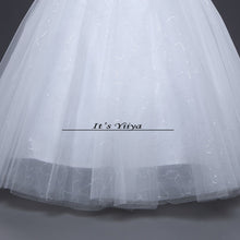 Load image into Gallery viewer, Free shipping 2016 High Quality White or Red Wedding Dress Sexy Princess Sequins Vestidos De Novia Frocks Ball gowns HS592
