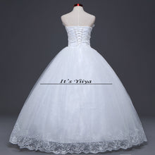 Load image into Gallery viewer, Free shipping New 2017 Summer Ruffles Bling Strapless Wedding Dresses Plus size Princess Bride Gowns Vestidos De Novia HS255
