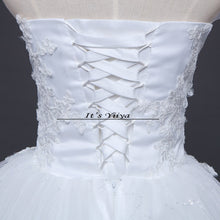 Load image into Gallery viewer, Free shipping New 2017 Summer Ruffles Bling Strapless Wedding Dresses Plus size Princess Bride Gowns Vestidos De Novia HS255
