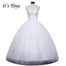 Load image into Gallery viewer, Free shipping new 2016 quality wedding dress white wedding gown bridal Sleeveless wedding dresses Bride Vestidos De Novia Y1095
