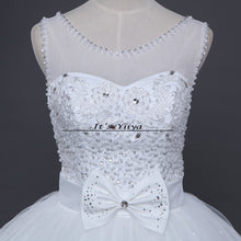 Load image into Gallery viewer, Free shipping new 2016 quality wedding dress white wedding gown bridal Sleeveless wedding dresses Bride Vestidos De Novia Y1095
