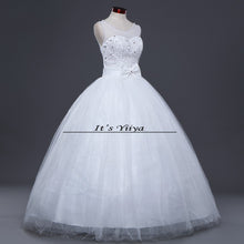 Load image into Gallery viewer, Free shipping new 2016 quality wedding dress white wedding gown bridal Sleeveless wedding dresses Bride Vestidos De Novia Y1095
