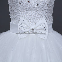 Load image into Gallery viewer, Free shipping new 2016 quality wedding dress white wedding gown bridal Sleeveless wedding dresses Bride Vestidos De Novia Y1095
