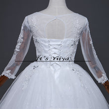 Load image into Gallery viewer, Free shipping New 2017 Summer Full Sleeves Pregnancy Wedding Dresses Plus size Princess Bride Gowns Vestidos De Novia HS256

