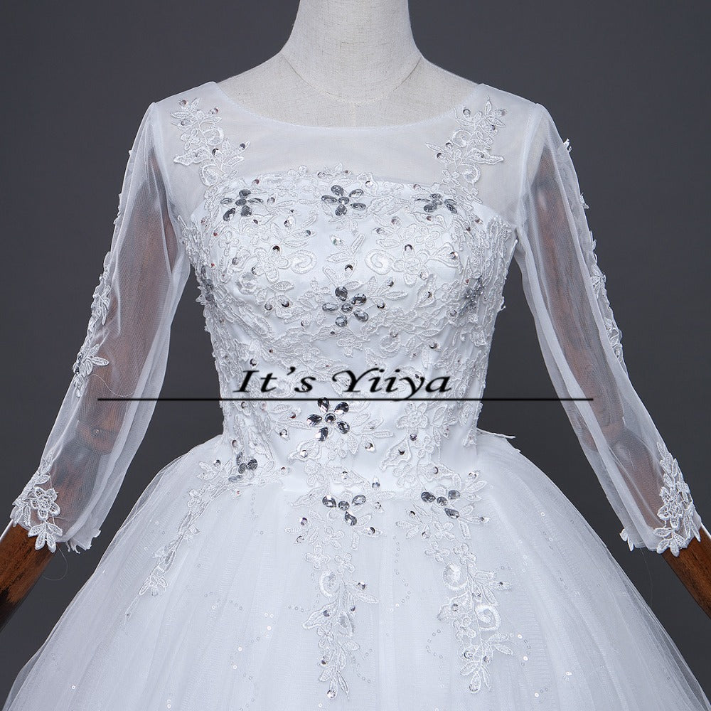 Free shipping New 2017 Summer Full Sleeves Pregnancy Wedding Dresses Plus size Princess Bride Gowns Vestidos De Novia HS256