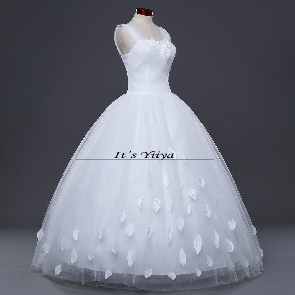 Free shipping New 2017 Summer Strapless Tulle Simple Wedding Dresses Plus size Princess Bride Frocks Vestidos De Novia HS250