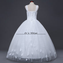 Load image into Gallery viewer, Free shipping New 2017 Summer Strapless Tulle Simple Wedding Dresses Plus size Princess Bride Frocks Vestidos De Novia HS250
