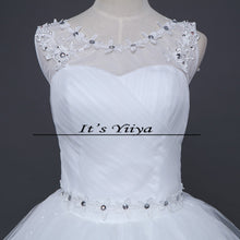 Load image into Gallery viewer, Free shipping wedding dresses 2015 white plus size lace up cheap China wedding gowns white bridal dress Vestidos De Novia HS157
