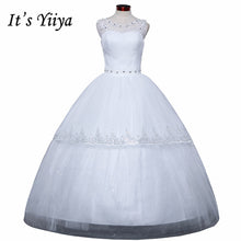 Load image into Gallery viewer, Free shipping wedding dresses 2015 white plus size lace up cheap China wedding gowns white bridal dress Vestidos De Novia HS157
