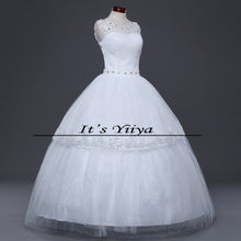 Load image into Gallery viewer, Free shipping wedding dresses 2015 white plus size lace up cheap China wedding gowns white bridal dress Vestidos De Novia HS157
