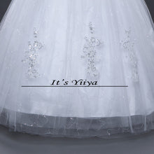 Load image into Gallery viewer, Free shipping New 2017 Summer Boat Neck Lace Half Sleeve Wedding Dresses Plus size Princess Bride Frocks Vestidos De Novia HS247

