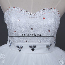 Load image into Gallery viewer, Free shipping 2015 new princess wedding gowns lace pregnancy wedding dress fashion bride price under 50 Vestidos De Novia HS128
