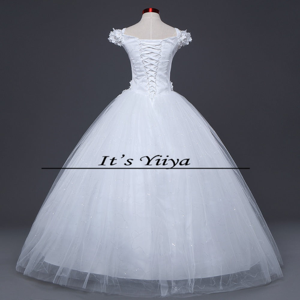 Free shipping New 2016 Wedding Dresses Sexy Lace White Wedding Ball Gowns Wedding Frocks Wedding Dress Vestidos De Novia H82
