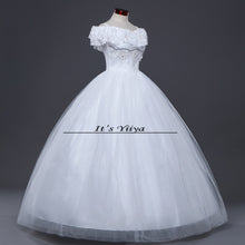 Load image into Gallery viewer, Free shipping 2015 new fashionable lace up cheap Vestidos De Novia white princess wedding dresses remantic wedding gown Y306
